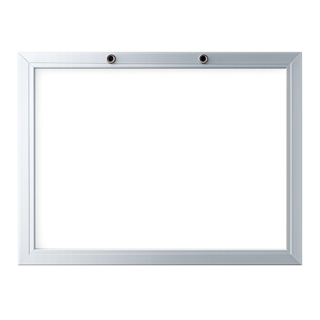 Pizarra acrílica 30x40 cm con marco de aluminio | pizarra blanca