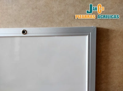 Pizarra Acrílica blanca de 60x40 cm con marco de Aluminio | pizarra acrilica blanca
