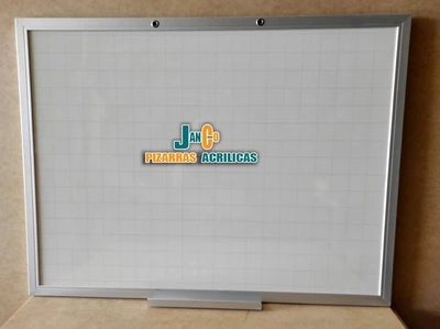 Pizarra Acrílica blanca de 80x60 cm con marco de Aluminio | pizarra acrilica blanca