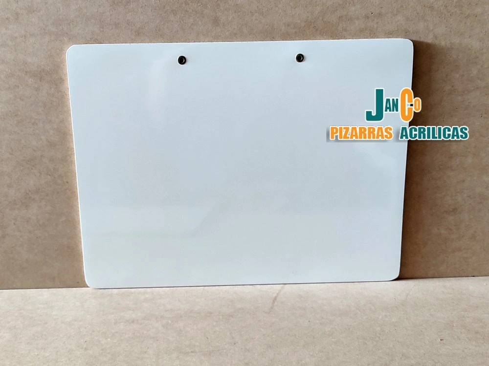 Pizarra Acrílica blanca de 30x40 acrílica sin marco | pizarra blanca